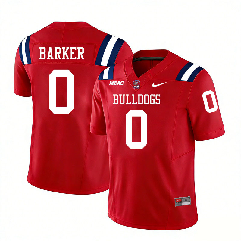 South Carolina State Bulldogs #0 Joshua Barker College Football Jerseys,Uniforms Stitched-Red